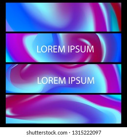 Vector EPS 10 Gradient Set. Different colors. Modern Smartphone screen, mobile app Template. Design for Wallpaper, background, banner, flyer, Social media post. 