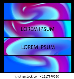 Vector EPS 10 Gradient Set. Different colors. Modern Smartphone screen, mobile app Template. Design for Wallpaper, background, banner, flyer, Social media post. 