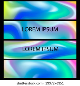 Vector EPS 10 Gradient Set. Different colors. Modern Smartphone screen, mobile app Template. Design for Wallpaper, background, banner, flyer, Social media post
