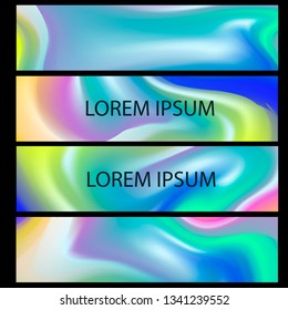 Vector EPS 10 Gradient Set. Different colors. Modern Smartphone screen, mobile app Template. Design for Wallpaper, background, banner, flyer, Social media post. 