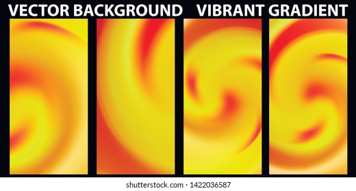 Vector EPS 10 Gradient Set. Different colors. Modern Smartphone screen, mobile app Template. Design for Wallpaper, background, banner, flyer, Social media post. 