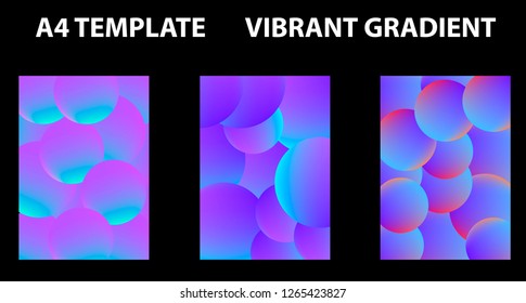 Vector EPS 10 illustration Gradient Background Texture.  Rounds and spheres. Template for design, banner, flyer, business card, poster, wallpaper, brochure, smartphone screen, mobile app.