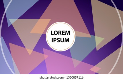Vector EPS 10 illustration Gradient Background Texture. Template for design, banner, flyer, poster, wallpaper, brochure. Geometric shapes. Future minimal style