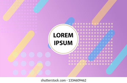 Vector EPS 10 illustration Gradient Background Texture. Template for design, banner, flyer, poster, wallpaper, brochure. Geometric shapes. Future minimal style