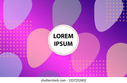 Vector EPS 10 illustration Gradient Background Texture. Template for design, banner, flyer, poster, wallpaper, brochure. Geometric shapes. Future minimal style
