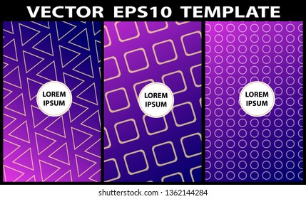 Vector EPS 10 illustration Gradient Background Texture. Template for design, banner, flyer, business card, poster, wallpaper, brochure, smartphone screen, mobile app