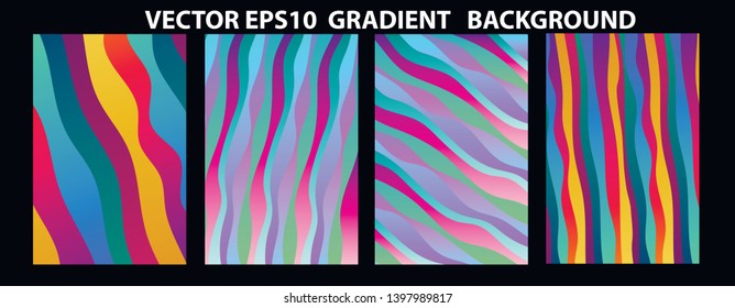 Vector EPS 10 illustration Gradient Background Texture. Template for design, banner, flyer, business card, poster, wallpaper, brochure, smartphone screen, mobile app