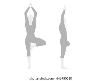 Vector - EPS 10 vector illustration of Yoga Pose
