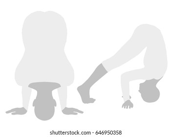 Vector - EPS 10 vector illustration of Yoga Pose