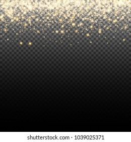 Vector eps 10 isolated golden lights background decoration