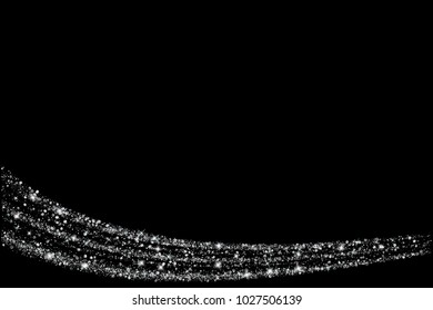 Vector eps 10 isolated shiny silver glitter background decoration