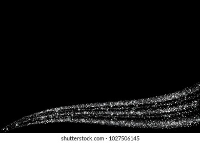 Vector eps 10 isolated shiny silver glitter background decoration