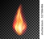 Vector eps 10 isolated transparent effect of realistic flame. Fire illustration, candle light, burning, hot, devouring element, bonfire, twinkle, combustion. torch, match
