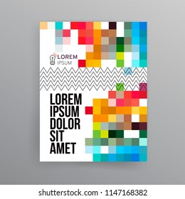 Vector EPS 10. Magazine or book design. Branding identity design. Modern business brochure, banner, page, flyer, magazine, cover book template. 