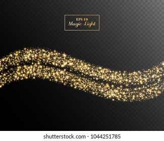 Vector eps 10 magical light isolated background decoration