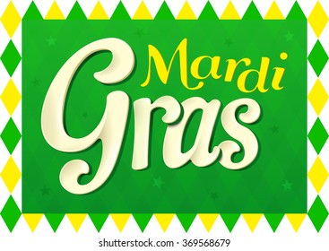 VECTOR eps 10. Mardi Gras design for fat thursday
