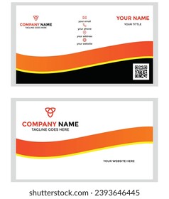 vector eps 10. Tarjeta de negocios moderna. Diseño sencillo de tarjetas de visita. Diseño creativo y elegante de tarjetas de visita. Plantilla de tarjeta de visita simple