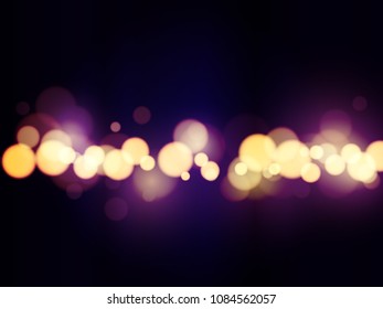 Vector eps 10 shiny colorful bokeh. Glowing circles abstract background decorative element