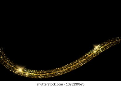 Vector eps 10 shiny golden glitter background decoration