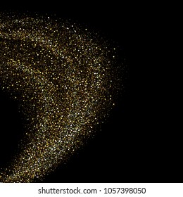Vector eps 10 shiny golden glitter background decoration