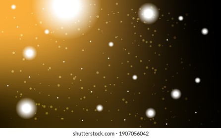 Vector eps 10 shiny golden glitter dust effect. Sparkling gold particles background decoration
