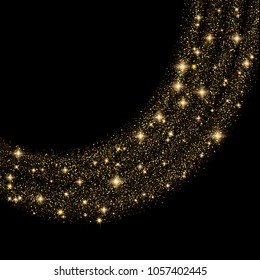 Vector eps 10 sparkling golden glitter background decoration