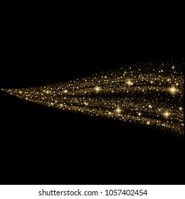 Vector eps 10 sparkling golden glitter background decoration