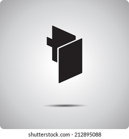 Vector EPS 10. Web icon "Folder."  