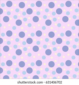 VECTOR eps 10,dots seamless pattern.Repeating abstract background with circles,white,purple,blue dots,pink color background,wallpaper,texture,Free form pattern,pastel background,illustrator