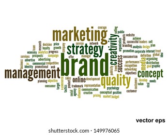 Vector eps concept or conceptual abstract word cloud on white background as metaphor for business,trend,media,focus,market,value,product,advertising or customer.Also for corporate wordcloud