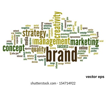 Concepto de vectores o nube de palabras abstracta conceptual sobre fondo blanco como metáfora para negocios, tendencias, medios, enfoque, mercado, valor, producto, publicidad o cliente.También para cloud de palabras corporativas