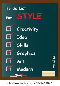 Vetor eps conceito ou conceitual branco giz texto palavra nuvem tagcloud como fundo de quadro-negro,metáfora para arte,estilo,gráficos,criatividade,ideia,moderno,ornamento,criativo,publicidade,visão arte