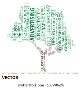 Vector eps conceptual abstract tree shape isolated on black background metaphor to design,graphic,nature,ecology,child,young,idea,style,creative,fashion,artist ,art,decor abstract project