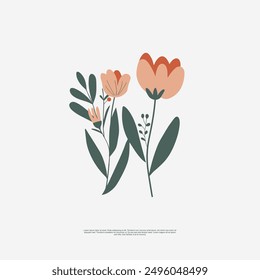 vector EPS design with A hand-drawn style flower asset for graphic design. With delicate lines and intricate details, it adds a touch of nature to logos, invitations, and print materials.