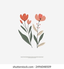 vector EPS design with A hand-drawn style flower asset for graphic design. With delicate lines and intricate details, it adds a touch of nature to logos, invitations, and print materials.