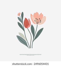 vector EPS design with A hand-drawn style flower asset for graphic design. With delicate lines and intricate details, it adds a touch of nature to logos, invitations, and print materials.