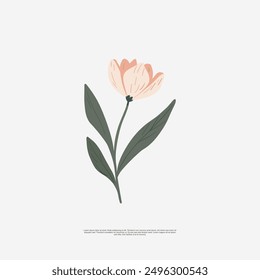 vector EPS design with A hand-drawn style flower asset for graphic design. With delicate lines and intricate details, it adds a touch of nature to logos, invitations, and print materials.
