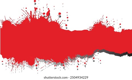 Vector or EPS Editable Beautiful Design Red Color Splash, Red Color Awesome Art