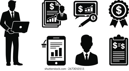 a vector eps file of different icon of 12 set