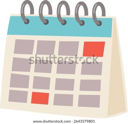 Vector EPS file of Illustration of a Calander