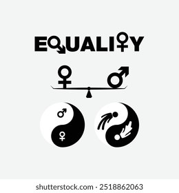 Vector EPS Illustration Of Gender Equality Concept 