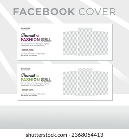 Vector EPS modern digital marketing business promotion and corporate facebook cover template.