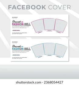 Vector EPS modern digital marketing business promotion and corporate facebook cover template.