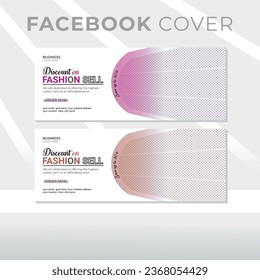 Vector EPS modern digital marketing business promotion and corporate facebook cover template.