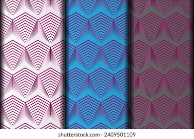 Vector eps seamless geometric floral pattern design.