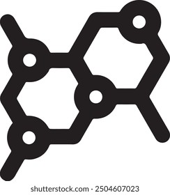 Vector EPS symbol of anatomy, atom, chemistry or compound