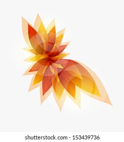 vector eps10 background with autumn leaves