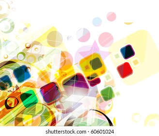 vector eps10 colorful mosaic pattern design illustration.