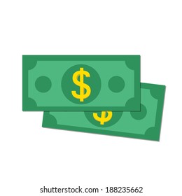 Vector EPS10 Flat Concept Money Cash Icon