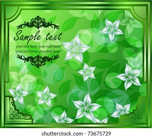 Vector eps10 floral greeting card